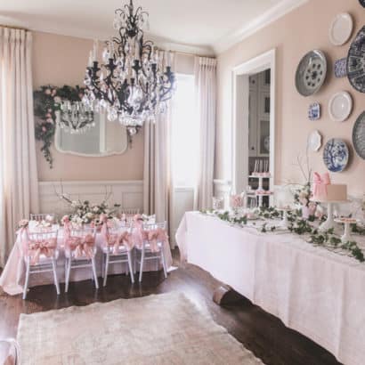 Blush girls birthday party