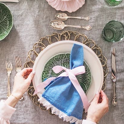 Spring tablescape