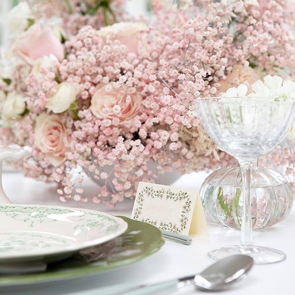 Spring tablescape
