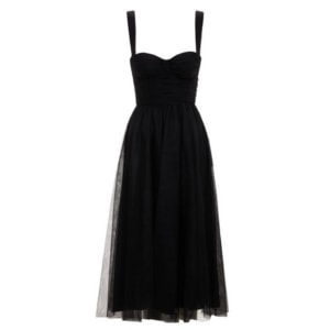 black wedding guest dress
