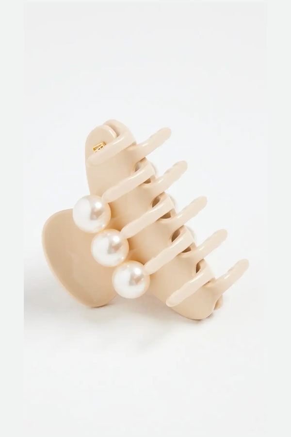 Alexandre de Paris Pearl Jaw Hair Clip