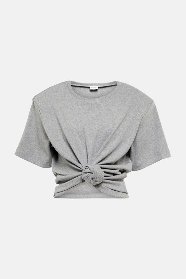 gray knot t shirt