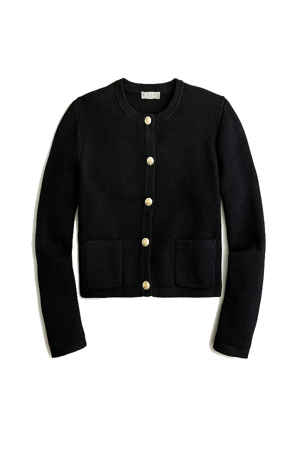 J. Crew Emilie patch-pocket sweater lady jacket