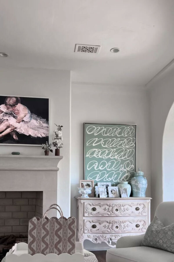 Grandmillennial living room