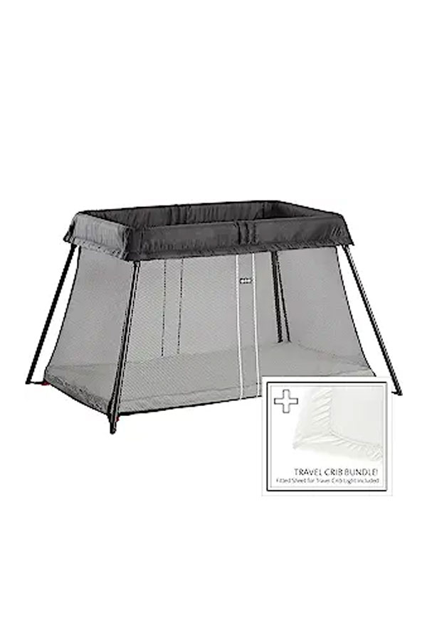 BabyBjörn Travel Crib Light + Fitted Sheet Bundle Pack