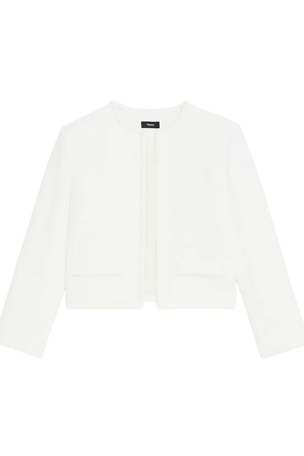 Theory Cropped Tweed Lady Jacket