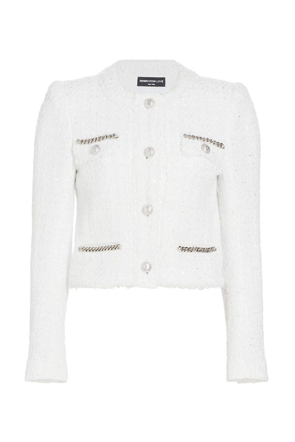 white j crew lady jacket